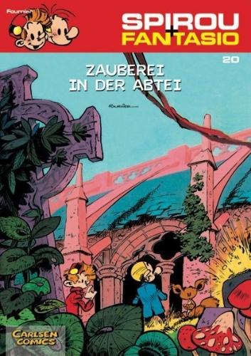Buchcover und Innenansicht für das Buch: L'Abbaye truquée