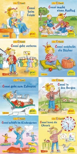 Buchcover und Innenansicht für das Buch: Pixi-Serie Nr. 220: Neues von Conni (8x8 Exemplare)