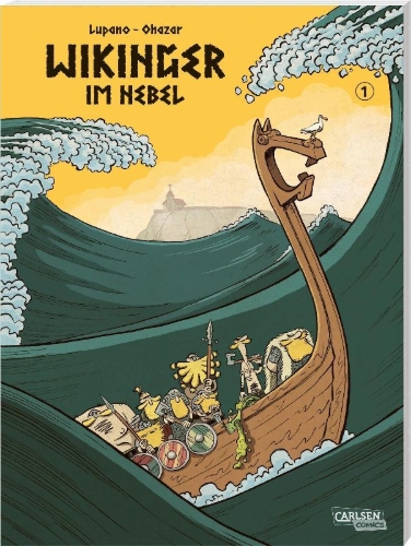 Buchcover und Innenansicht für das Buch: Vikings dans la brume - Tome 1