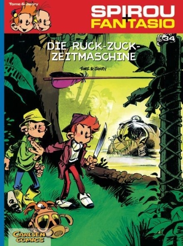 Buchcover und Innenansicht für das Buch: L'Horloger de la comète