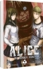 Buchcover und Innenansicht für das Buch: Imawa no Michi no Alice
