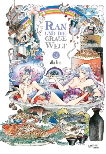 Buchcover und Innenansicht für das Buch: RAN TO HAIIRO NO SEKAI