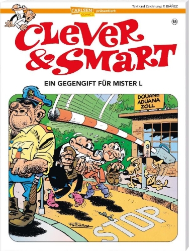 Buchcover und Innenansicht für das Buch: Mortadelo y Filemon: El antidoto