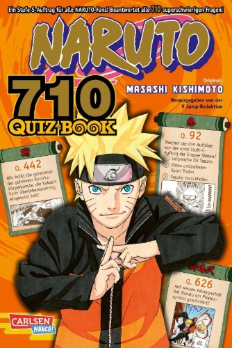 Buchcover und Innenansicht für das Buch: Naruto 710 Quiz Book