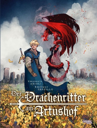 Buchcover und Innenansicht für das Buch: Le Chevalier au Dragon