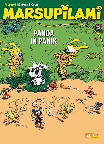 Buchcover und Innenansicht für das Buch: Marsupilami 2: Le bébé du bout du monde