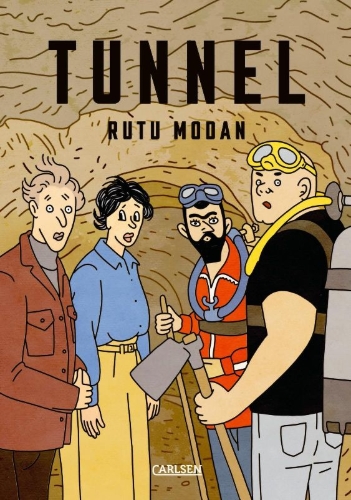 Buchcover und Innenansicht für das Buch: Tunnel - eine israelische Satire