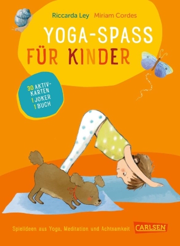 Buchcover und Innenansicht für das Buch: Yoga-Spaß für Kinder