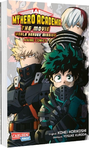 Buchcover und Innenansicht für das Buch: Boku no Hero Academia the Movie: Futari no Hero