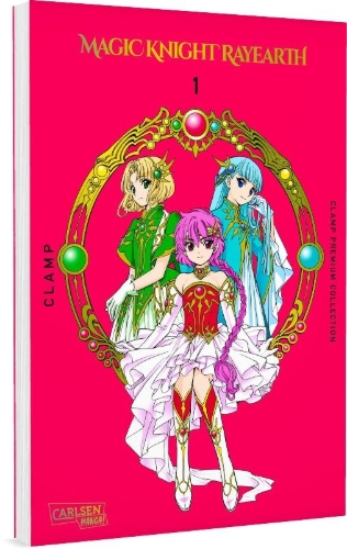 Buchcover und Innenansicht für das Buch: Mahou Kishi Rayearth
