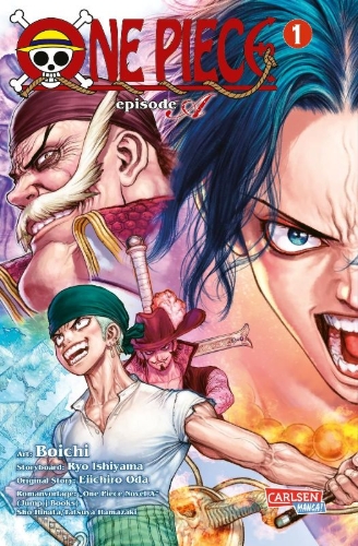 Buchcover und Innenansicht für das Buch: One Piece episode A
