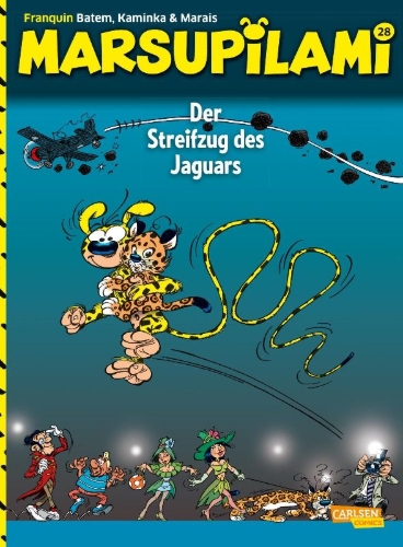 Buchcover und Innenansicht für das Buch: Marsupilami 28: Der Streifzug des Jaguars