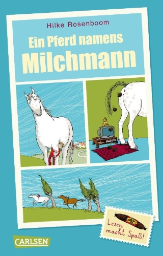 Buchcover und Innenansicht für das Buch: Ein Pferd namens Milchmann