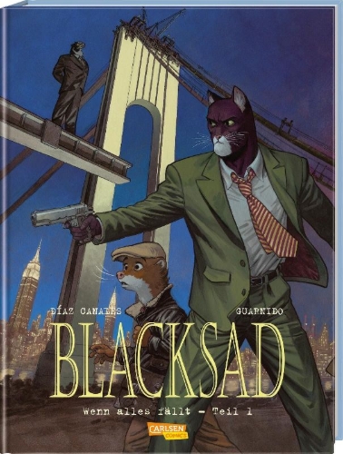 Buchcover und Innenansicht für das Buch: Blacksad 6: Wenn alles fällt - Teil 1