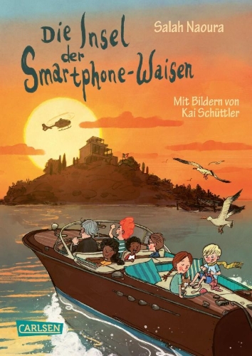 Buchcover und Innenansicht für das Buch: Die Smartphone-Waisen 2: Die Insel der Smartphone-Waisen