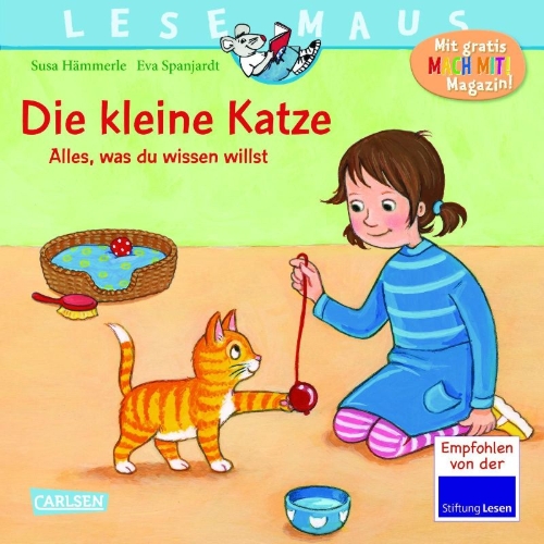 Buchcover und Innenansicht für das Buch: LESEMAUS 175: Die kleine Katze - alles, was du wissen willst