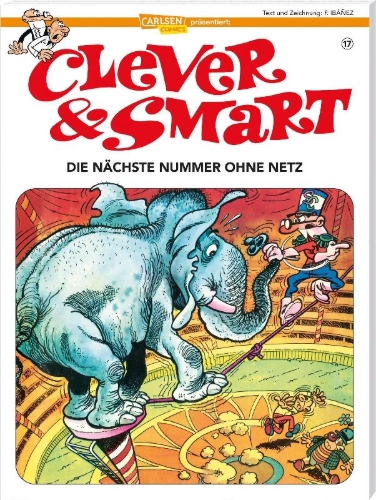 Buchcover und Innenansicht für das Buch: Mortadelo y Filemon: El circo