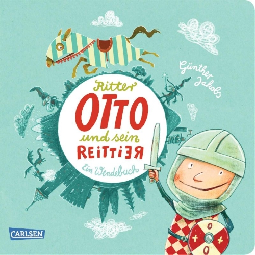 Buchcover und Innenansicht für das Buch: Die Großen Kleinen: Ritter Otto und sein Reittier