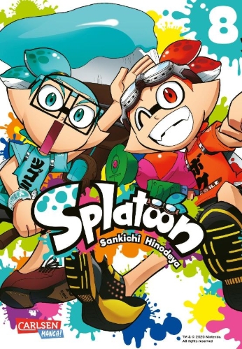 Buchcover und Innenansicht für das Buch: Splatoon