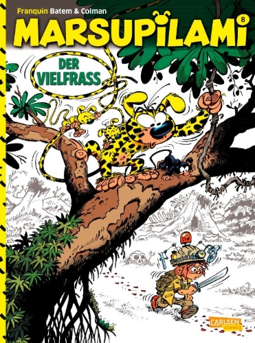 Buchcover und Innenansicht für das Buch: Marsupilami 23 - Croc vert