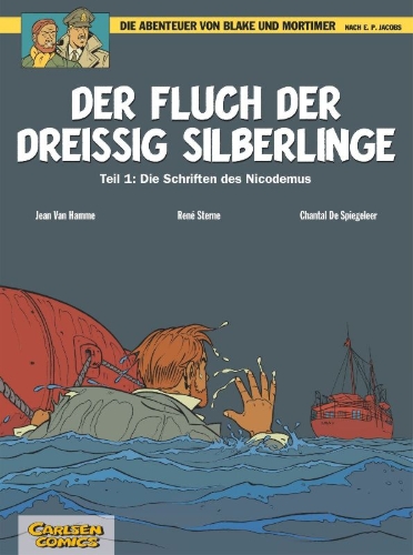 Buchcover und Innenansicht für das Buch: Die Abenteuer von Blake und Mortimer 16: Der Fluch der dreißig Silberlinge