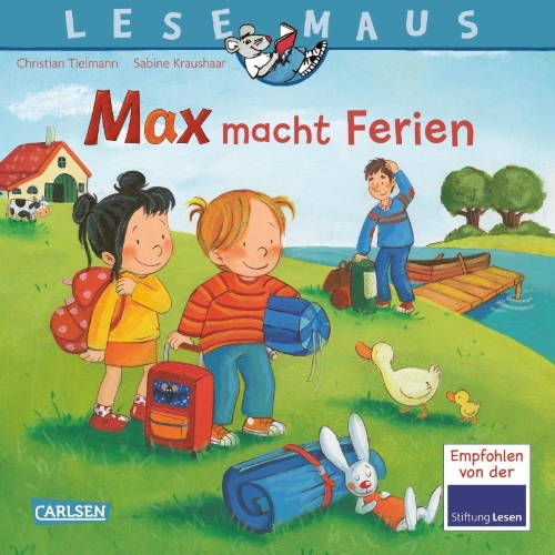 Buchcover und Innenansicht für das Buch: LESEMAUS 113: Max macht Ferien