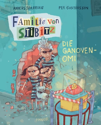 Buchcover und Innenansicht für das Buch: Familjen Knyckertz och gulddiamanten
