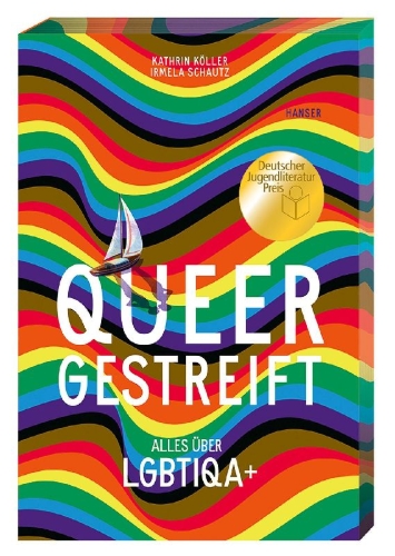 Buchcover und Innenansicht für das Buch: Queergestreift