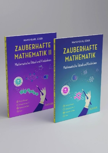 Buchcover und Innenansicht für das Buch: Zauberhafte Mathematik