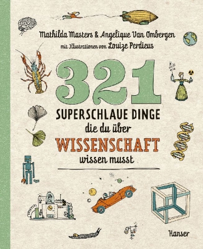 Buchcover und Innenansicht für das Buch: 321 superslimme dingen die je moet weten over wetenschap