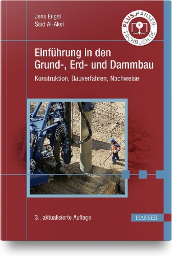 Buchcover und Innenansicht für das Buch: Einführung in den Grund-, Erd- und Dammbau