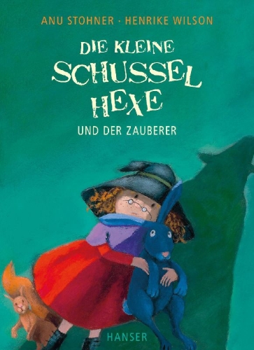 Buchcover und Innenansicht für das Buch: Die kleine Schusselhexe und der Zauberer