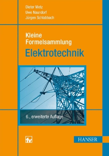 Buchcover und Innenansicht für das Buch: Kleine Formelsammlung Elektrotechnik