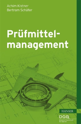 Buchcover und Innenansicht für das Buch: Prüfmittelmanagement
