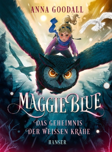 Buchcover und Innenansicht für das Buch: Maggie Blue and the White Crow