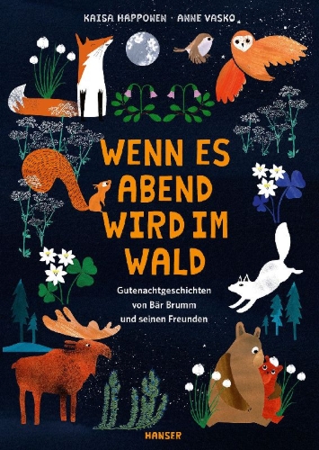 Buchcover und Innenansicht für das Buch: Mur ja metsän ilta