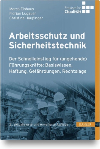 Buchcover und Innenansicht für das Buch: Arbeitsschutz und Sicherheitstechnik