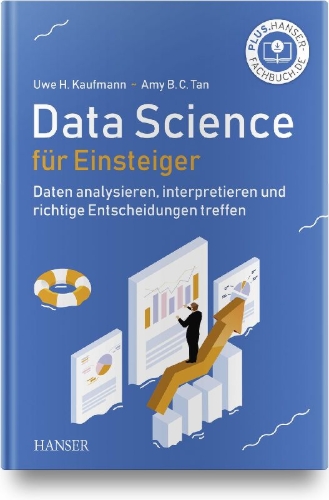 Buchcover und Innenansicht für das Buch: Data Science für Einsteiger