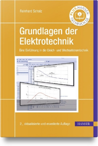 Buchcover und Innenansicht für das Buch: Grundlagen der Elektrotechnik