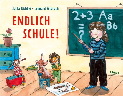 Buchcover und Innenansicht für das Buch: Endlich Schule!