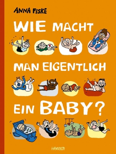 Buchcover und Innenansicht für das Buch: Hvordan lager man en baby?