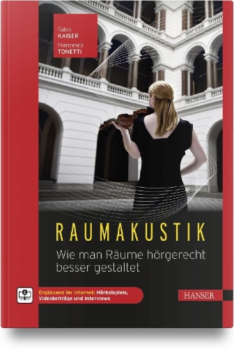 Buchcover und Innenansicht für das Buch: Raumakustik