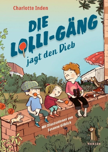 Buchcover und Innenansicht für das Buch: Die Lolli-Gäng jagt den Dieb