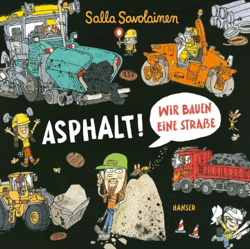 Buchcover und Innenansicht für das Buch: Asfaltia! (Construction series 1)