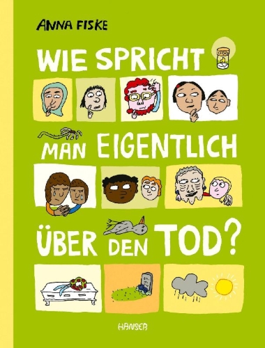 Buchcover und Innenansicht für das Buch: Hvordan snakker man om døden?