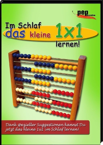 Buchcover und Innenansicht für das Buch: Im Schlaf das kleine 1x1 lernen!