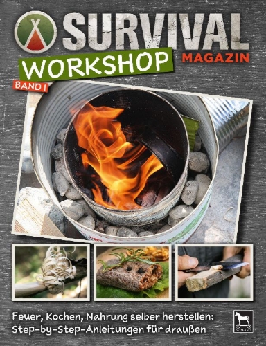 Buchcover und Innenansicht für das Buch: Survival Magazin Workshop Band 1