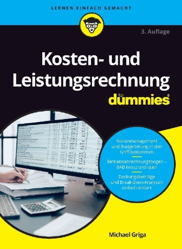 Buchcover und Innenansicht für das Buch: Kosten- und Leistungsrechnung für Dummies