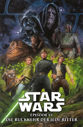 Buchcover und Innenansicht für das Buch: US-Star Wars: Return of the Jedi #1-#4 (1983)