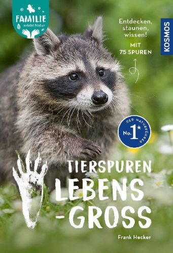 Buchcover und Innenansicht für das Buch: Tierspuren lebensgroß